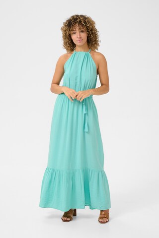 Cream Jurk 'Elora' in Blauw: voorkant