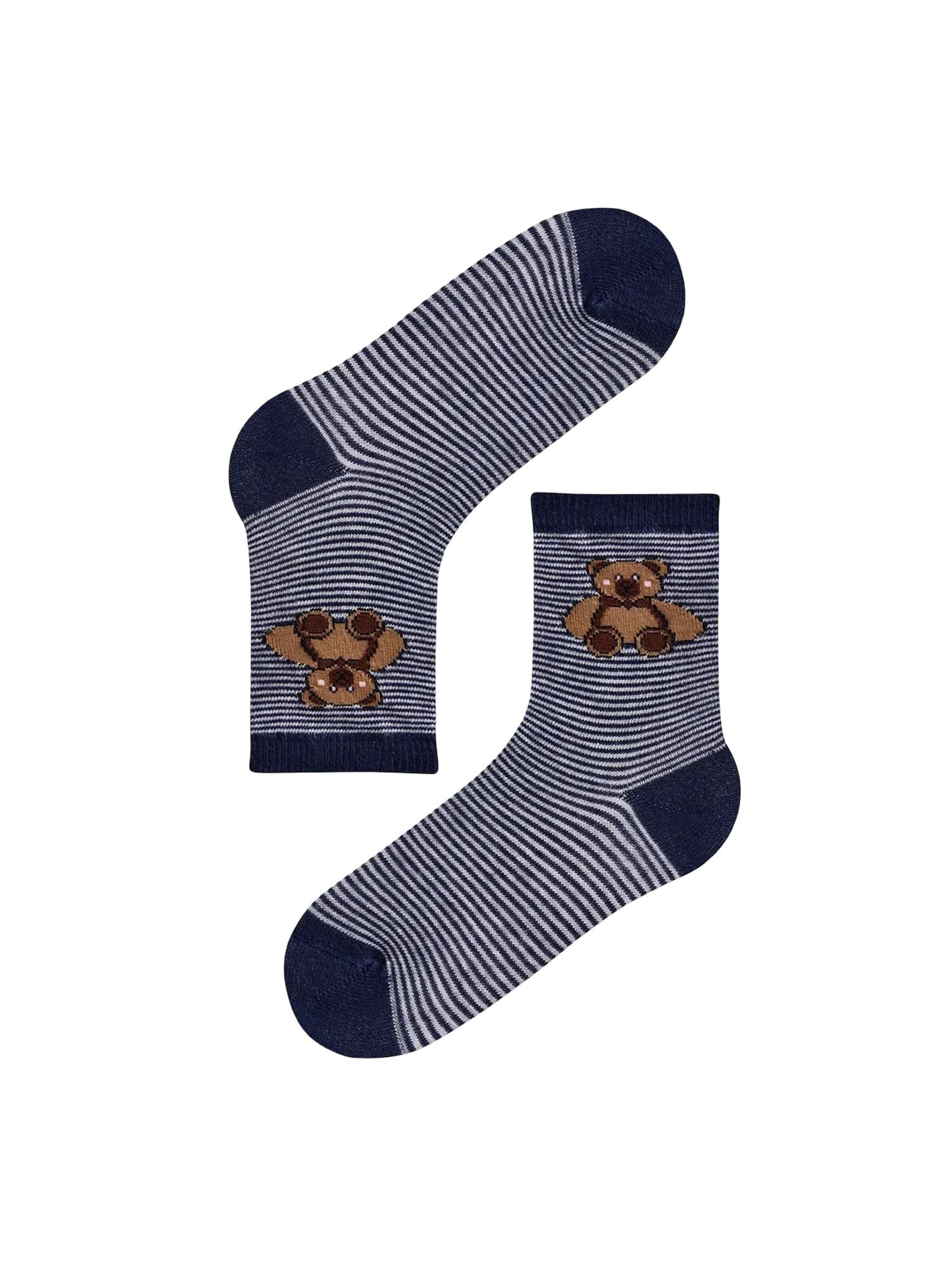 Penti Socken 'PENTI Jungen Teddy-Bär-Muster 4er-Pack Socken'‌‌‌ in Mischfarben