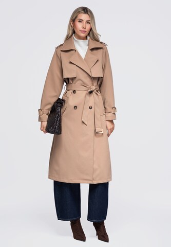 Ombre Between-seasons coat in Beige