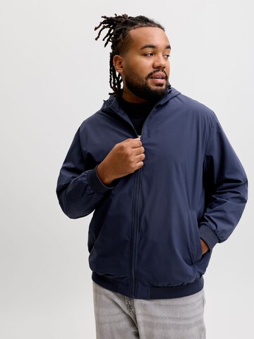 Jack & Jones Plus Prehodna jakna 'JJECharge' | modra barva