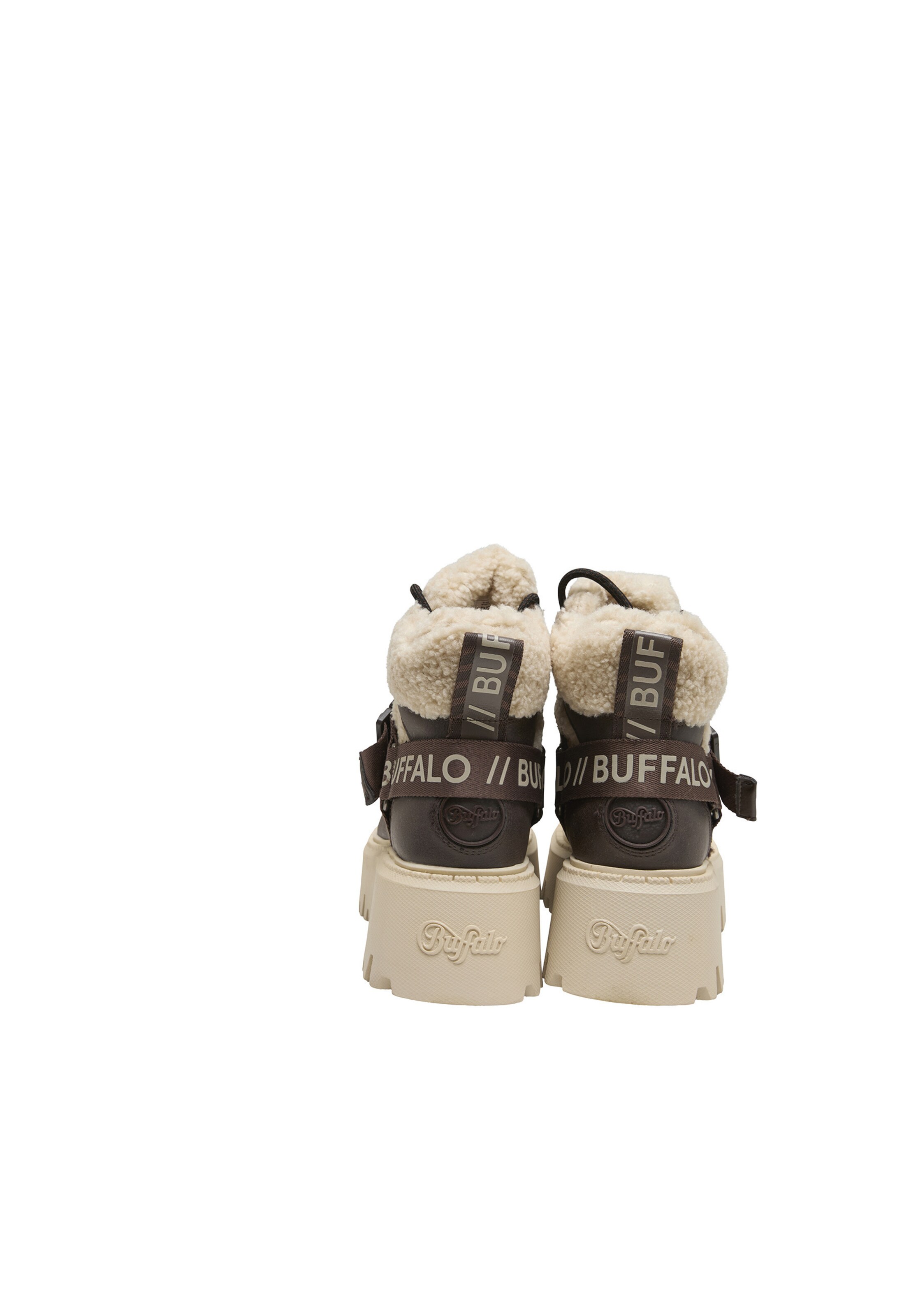 Bottines à lacets 'Aspen' BUFFALO en beige