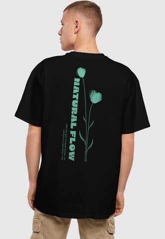 Merchcode Shirt 'Natural Flow' in Zwart: voorkant
