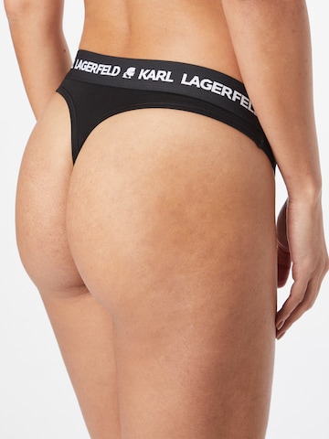 String di Karl Lagerfeld in nero