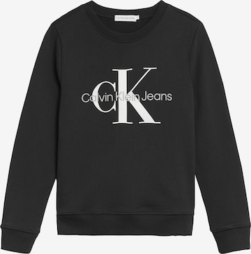 Calvin Klein Jeans Sweatshirt in Schwarz: predná strana