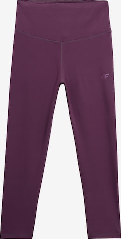 4F Skinny Sporthose in Lila: predná strana