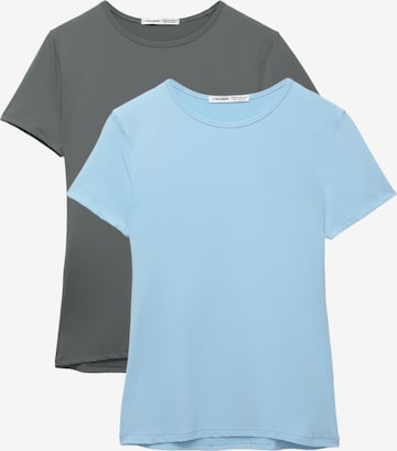 Pull&Bear T-Shirt in Blau: Vorderseite