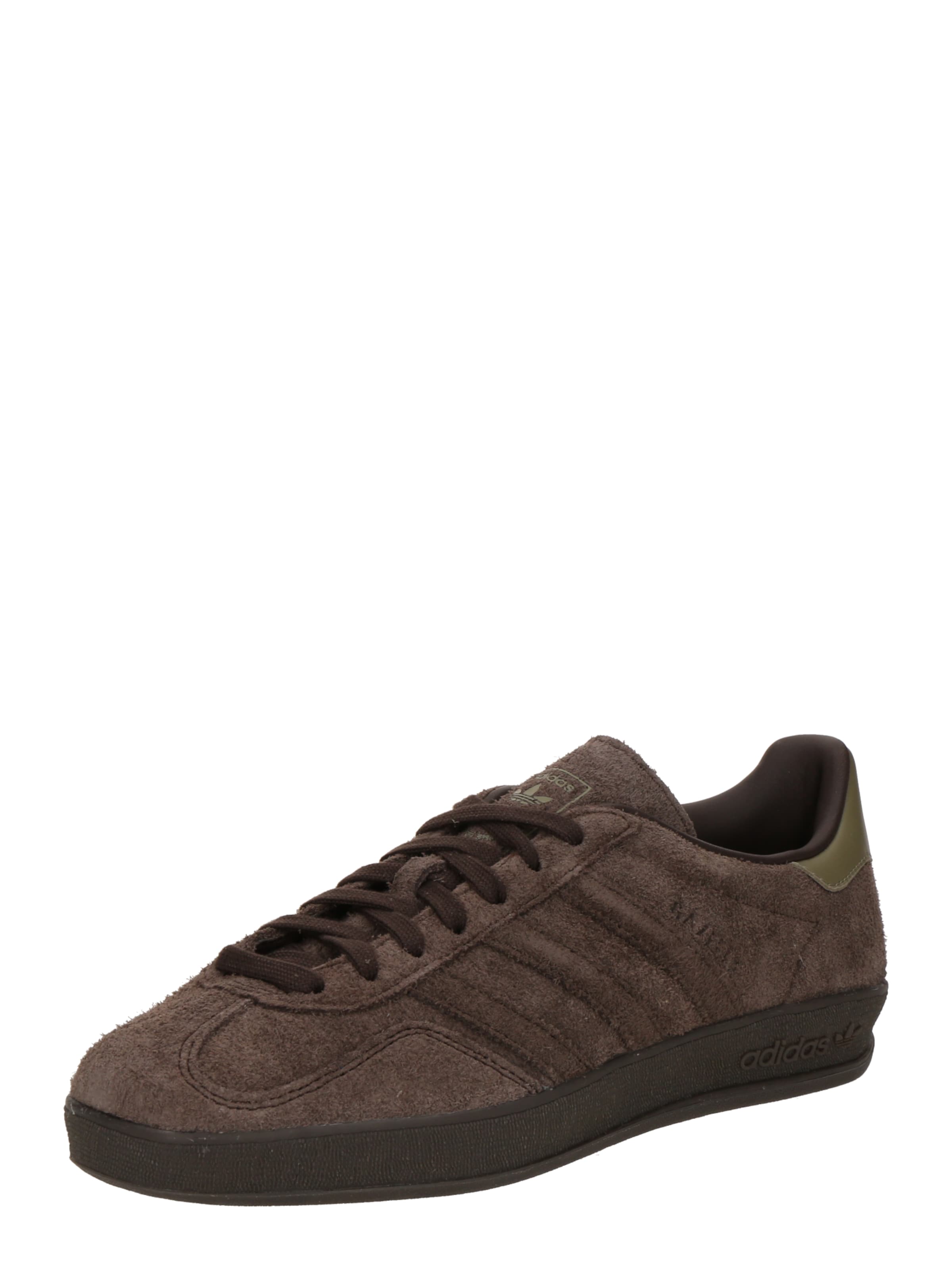 Baskets basses 'GAZELLE INDOOR' ADIDAS ORIGINALS en marron : devant