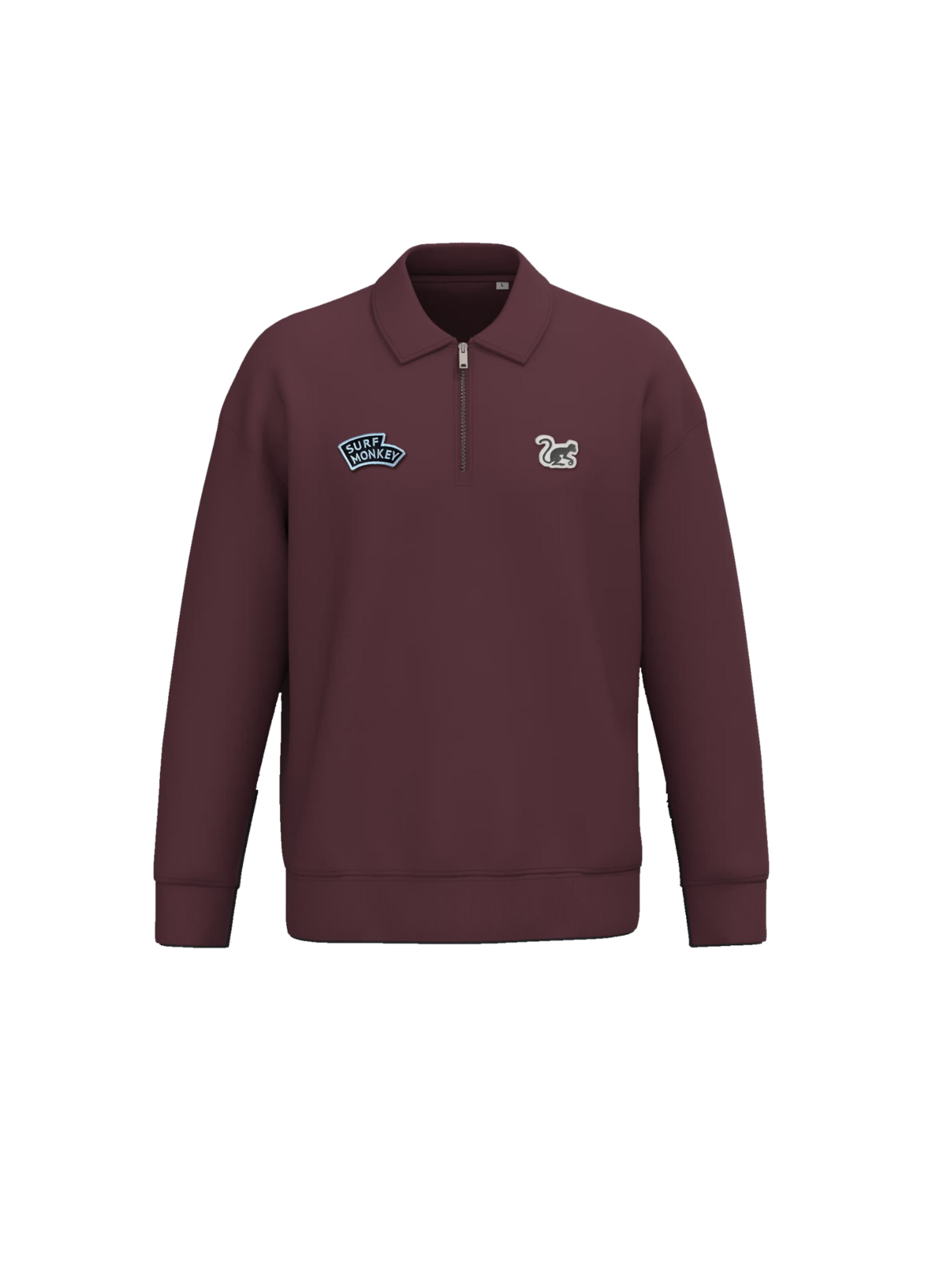 Sweat-shirt Surf Monkey en rouge : devant