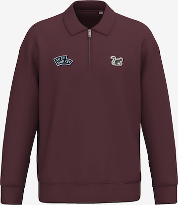 Sweat-shirt Surf Monkey en rouge : devant