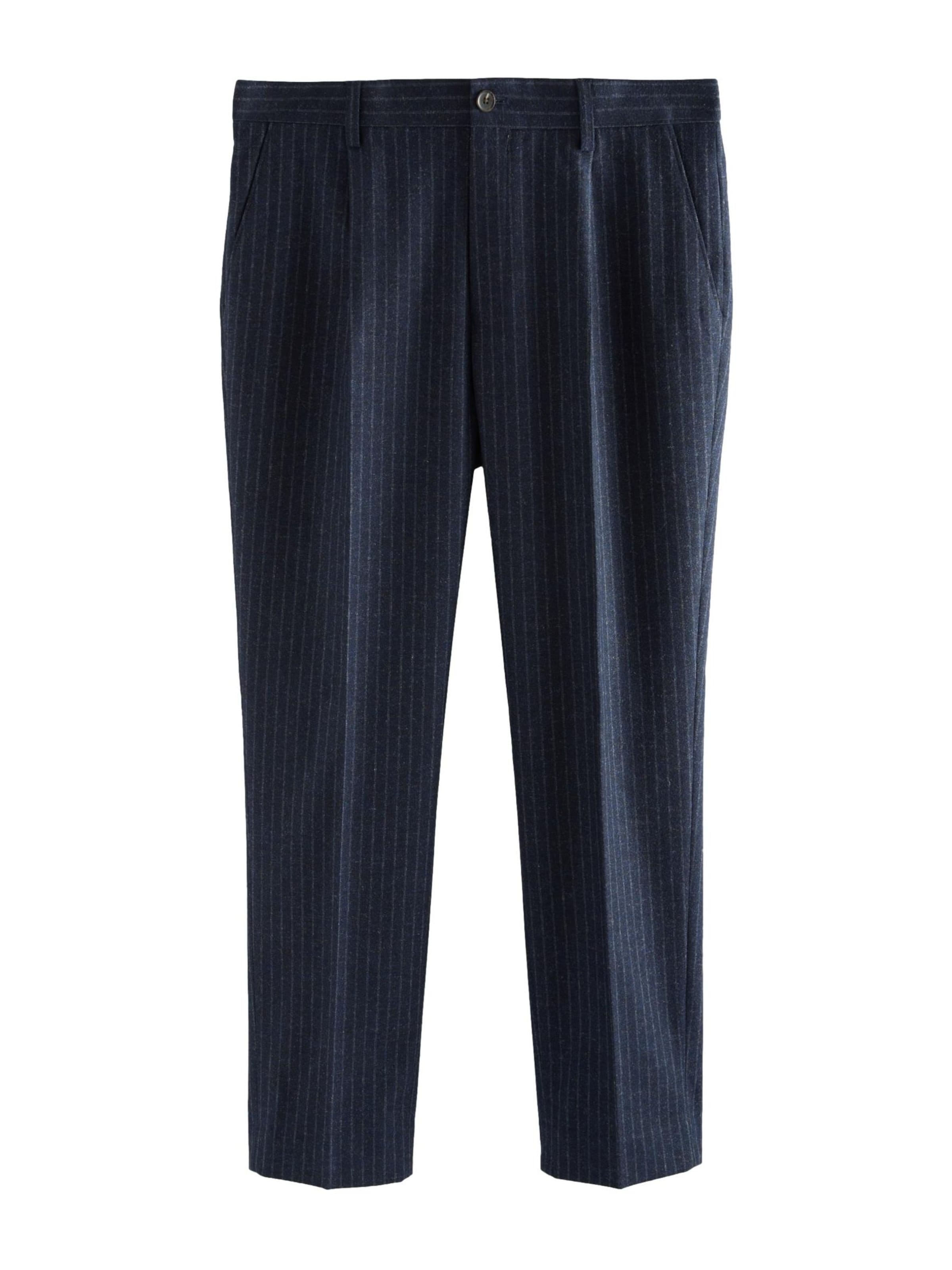 Pantaloni con piega frontale 'Nova Fides' in 46/short Next di colore navy / grigio chiaro, Visualizzazione prodotti