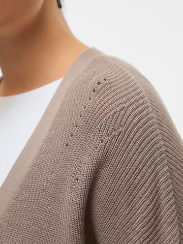 VERO MODA Knit Cardigan 'VMNEWLEXSUN' in Grey
