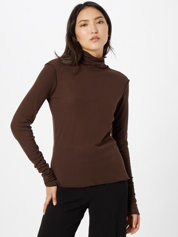WEEKDAY Pullover 'Essential' in Braun: Vorderseite