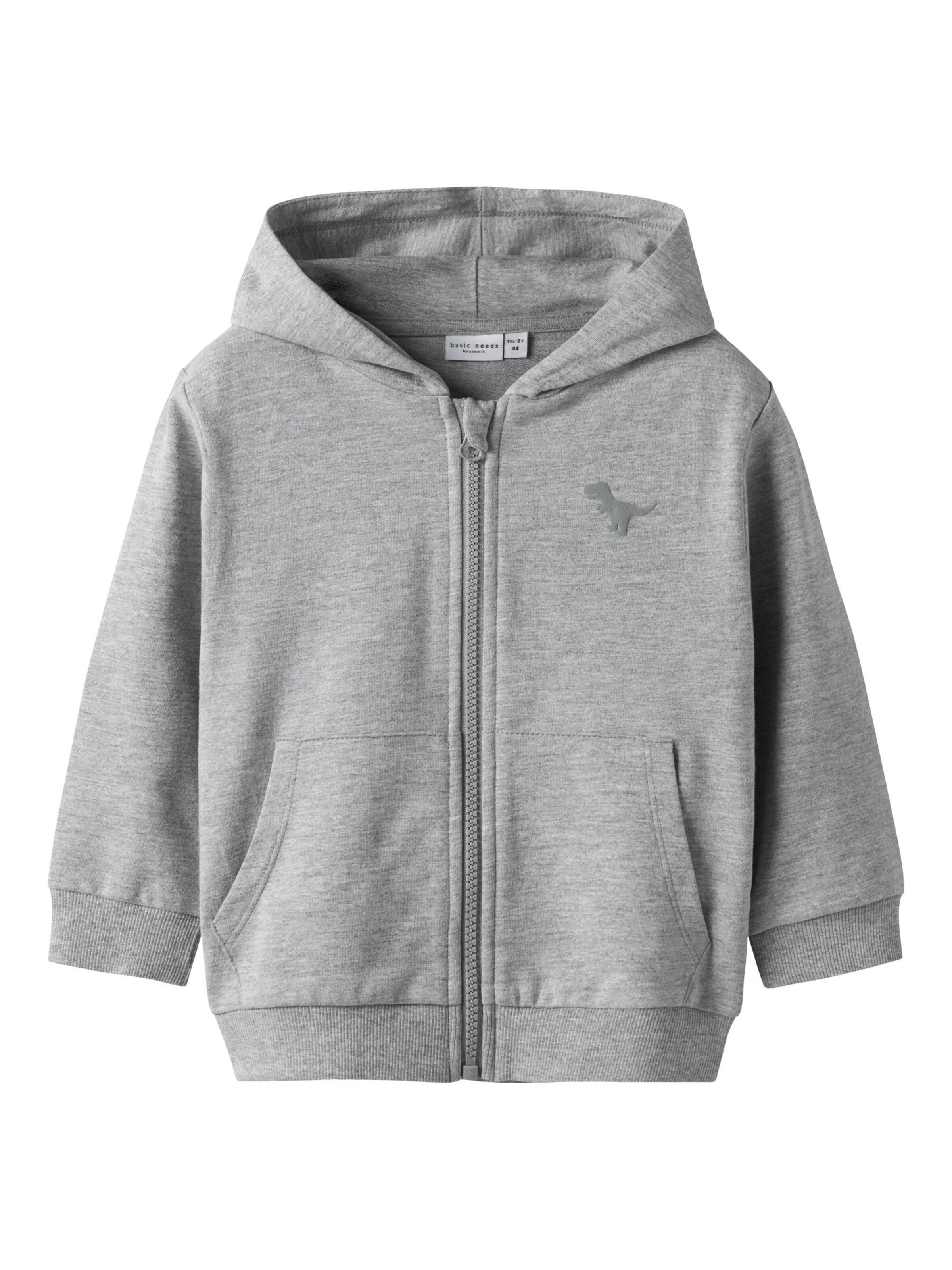 NAME IT - Sudadera con cremallera ' NMMValon' en gris: frente
