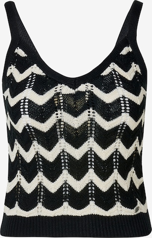 KOROSHI Вязаный топ в Черный: спереди