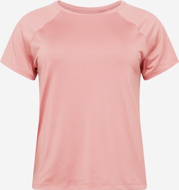 T-shirt 'Edry' Esprit Sport Curvy en rose : devant