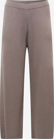 Calvin Klein Curve - Pierna ancha Pantalón en marrón: frente