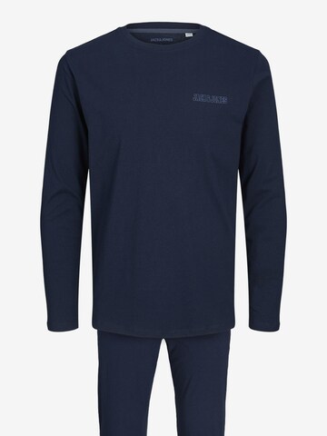 JACK & JONES Long Pajamas 'Axel' in Blue