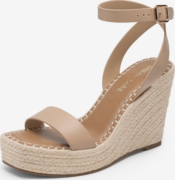 Sandales Dream Pairs en beige : devant