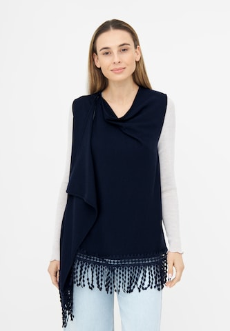 TOOche Cape 'Azure Flow' in Blauw: voorkant