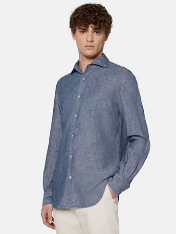 Boggi Milano Regular Fit Skjorte i blå: forside