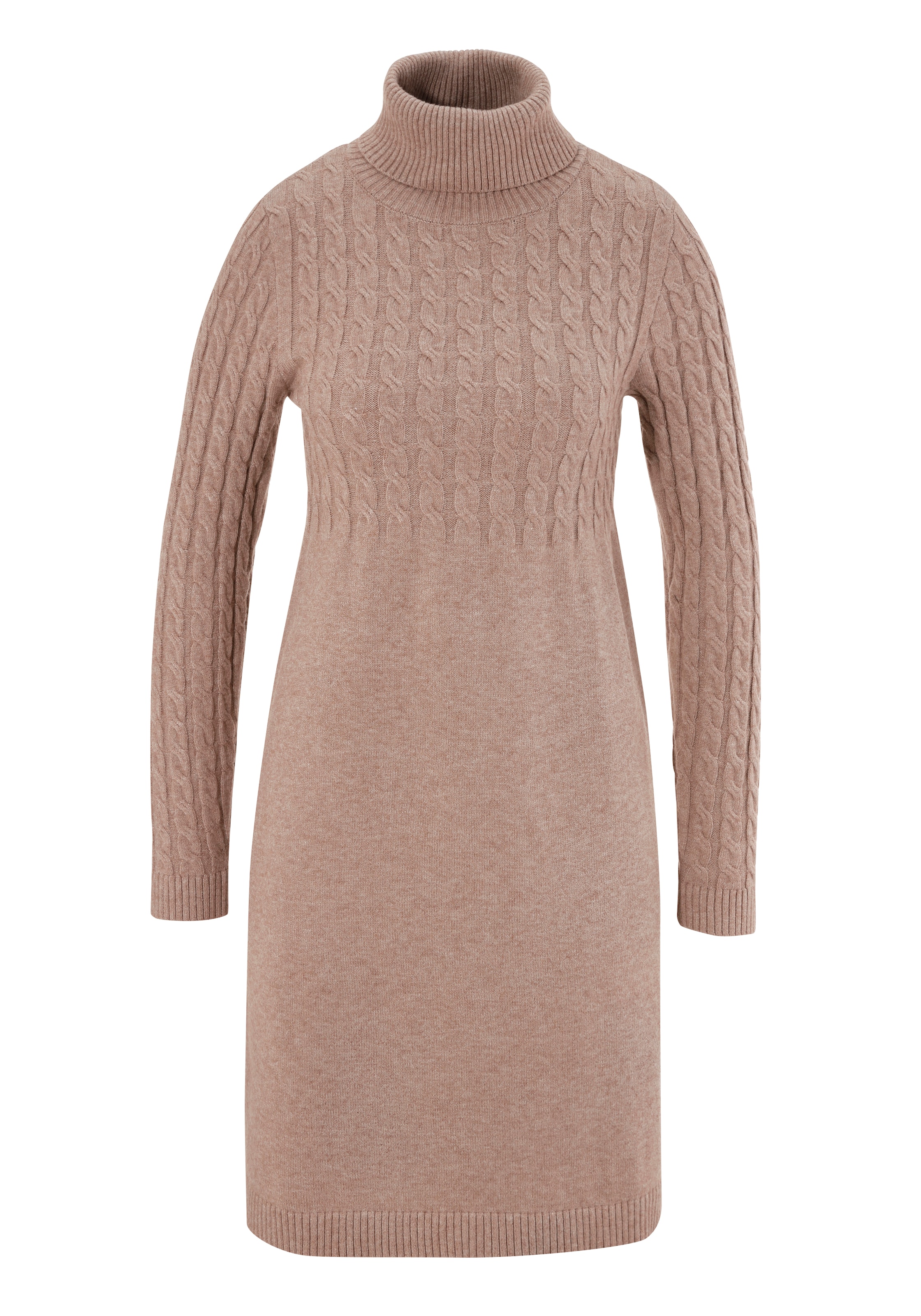 Aniston CASUAL Strickkleid in Beige: Vorderseite