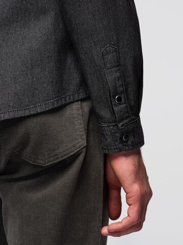 Ombre Comfort fit Overhemd in Zwart