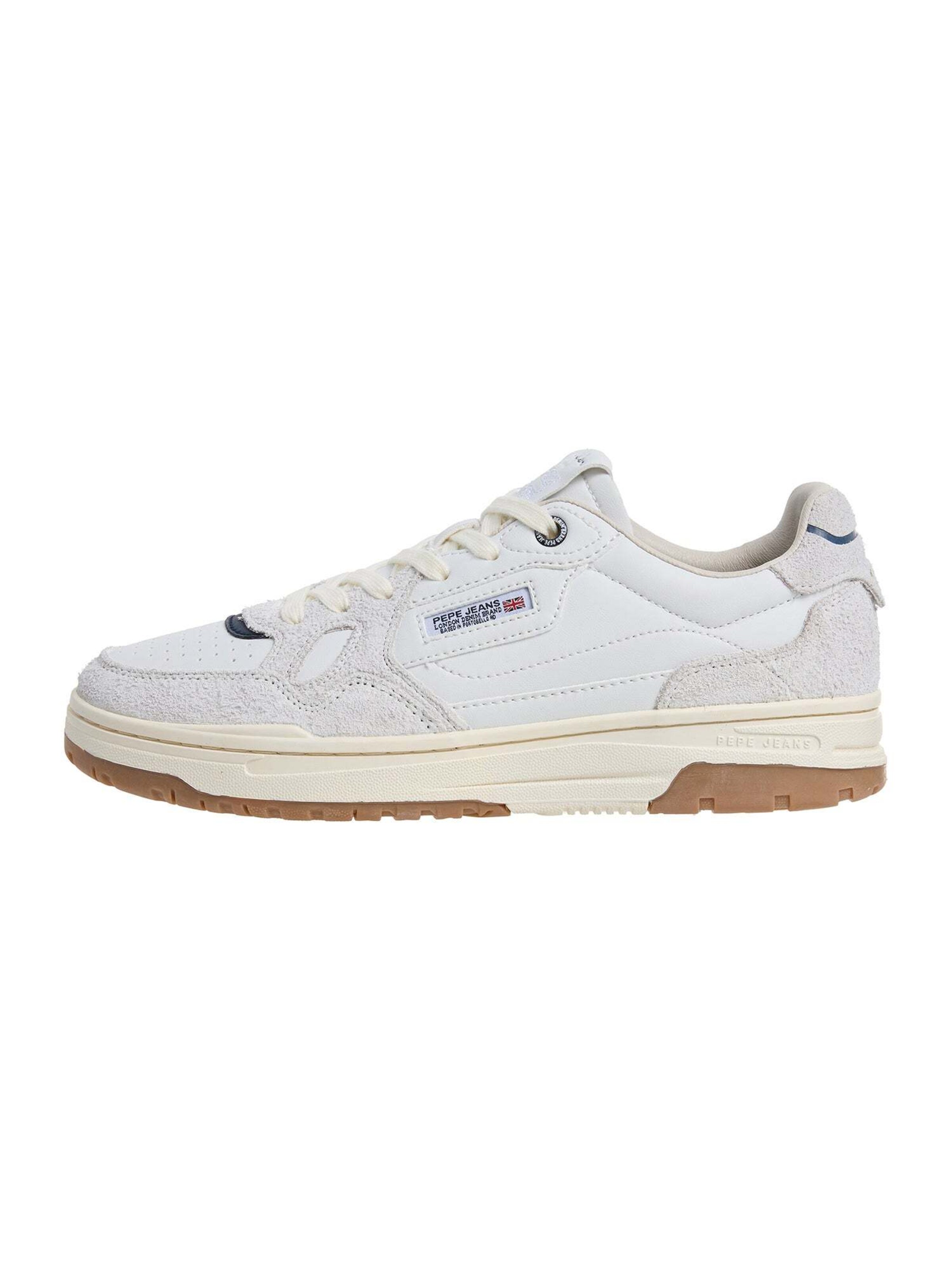 Sneaker bassa 'Chester Medal' in 40 Pepe Jeans di colore beige chiaro / navy / rosso / nero / bianco, Visualizzazione prodotti