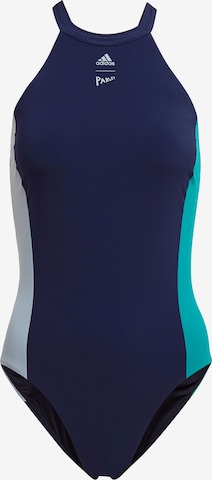 ADIDAS PERFORMANCE Bustier Badeanzug 'Parley Hero' in Blau: predná strana