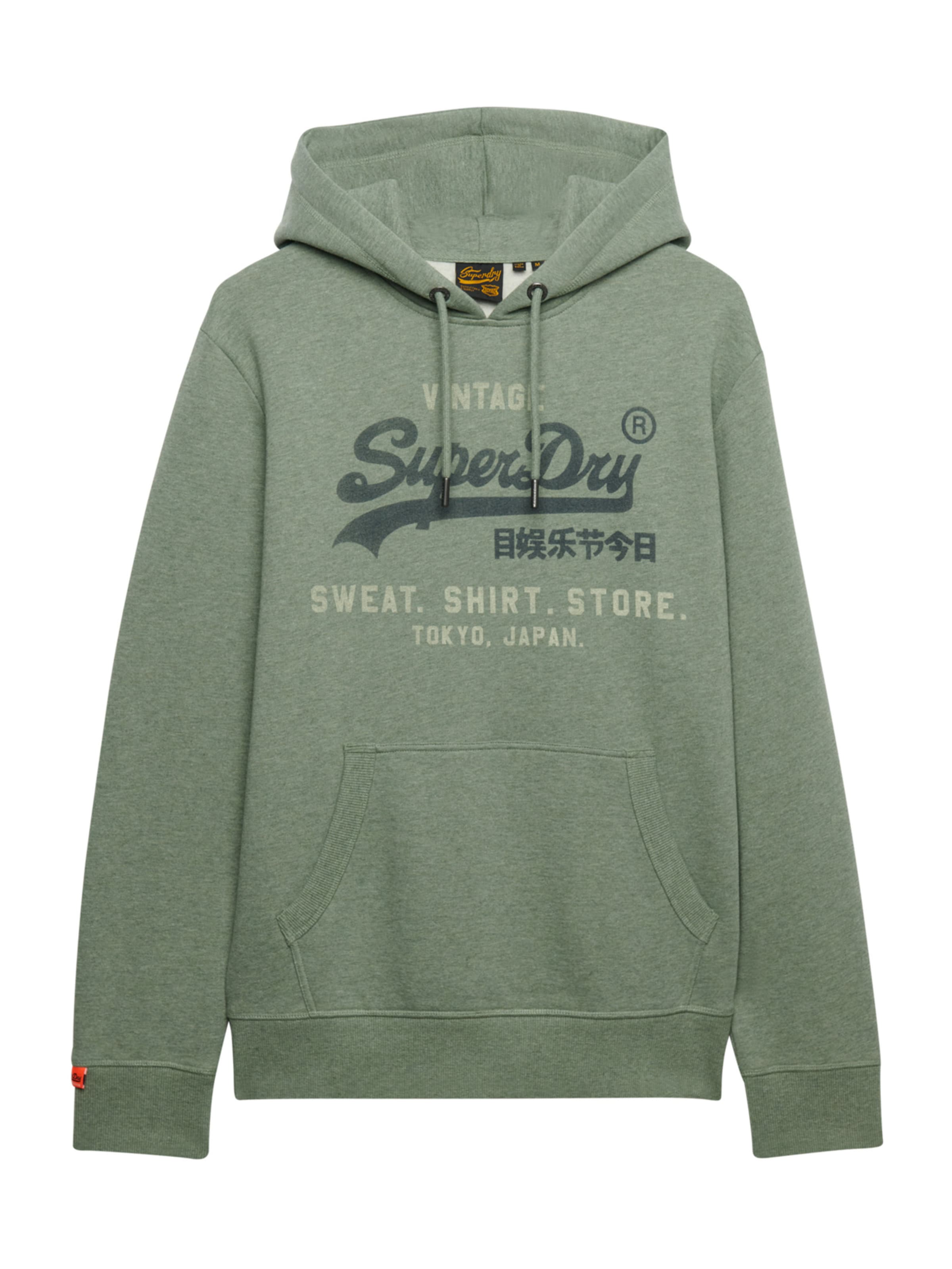 Superdry & Co Bluzka sportowa 'Heritage' w kolorze zielony: przód