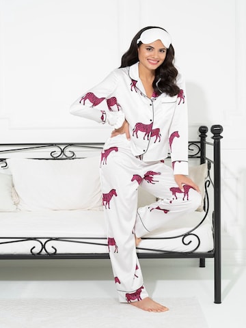 For You Moda Pyjama in Beige