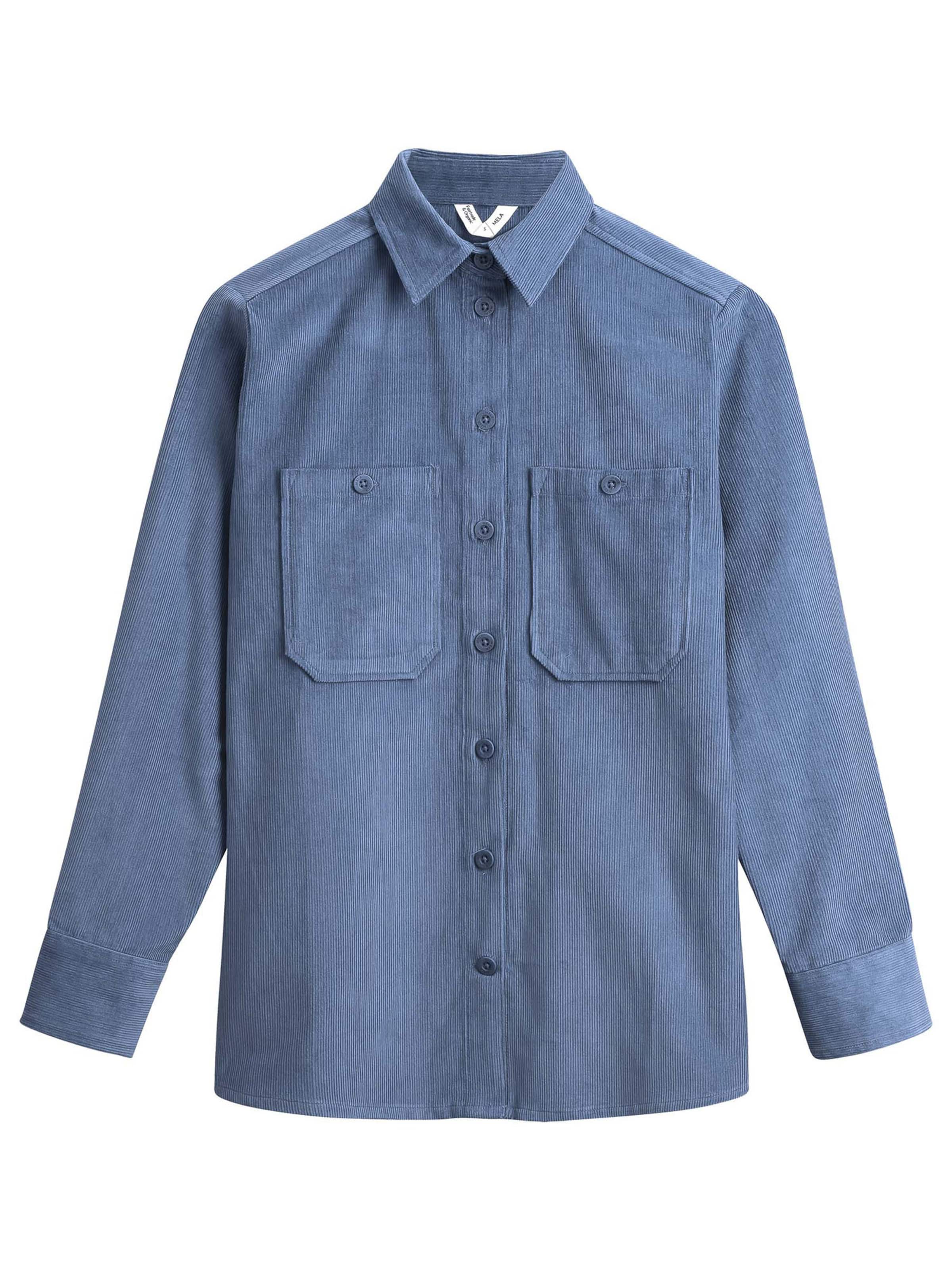 MELA Bluse 'Jiya' in Blau: Vorderseite