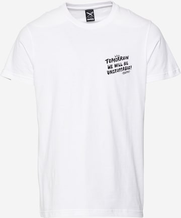 Iriedaily T-Shirt 'Not To Stop' in Weiß: predná strana