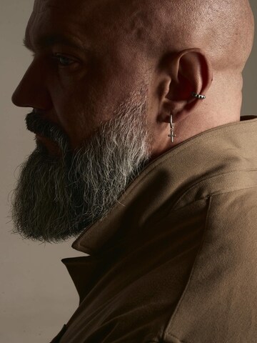 REYTEL - Pendientes 'CROS' en plata