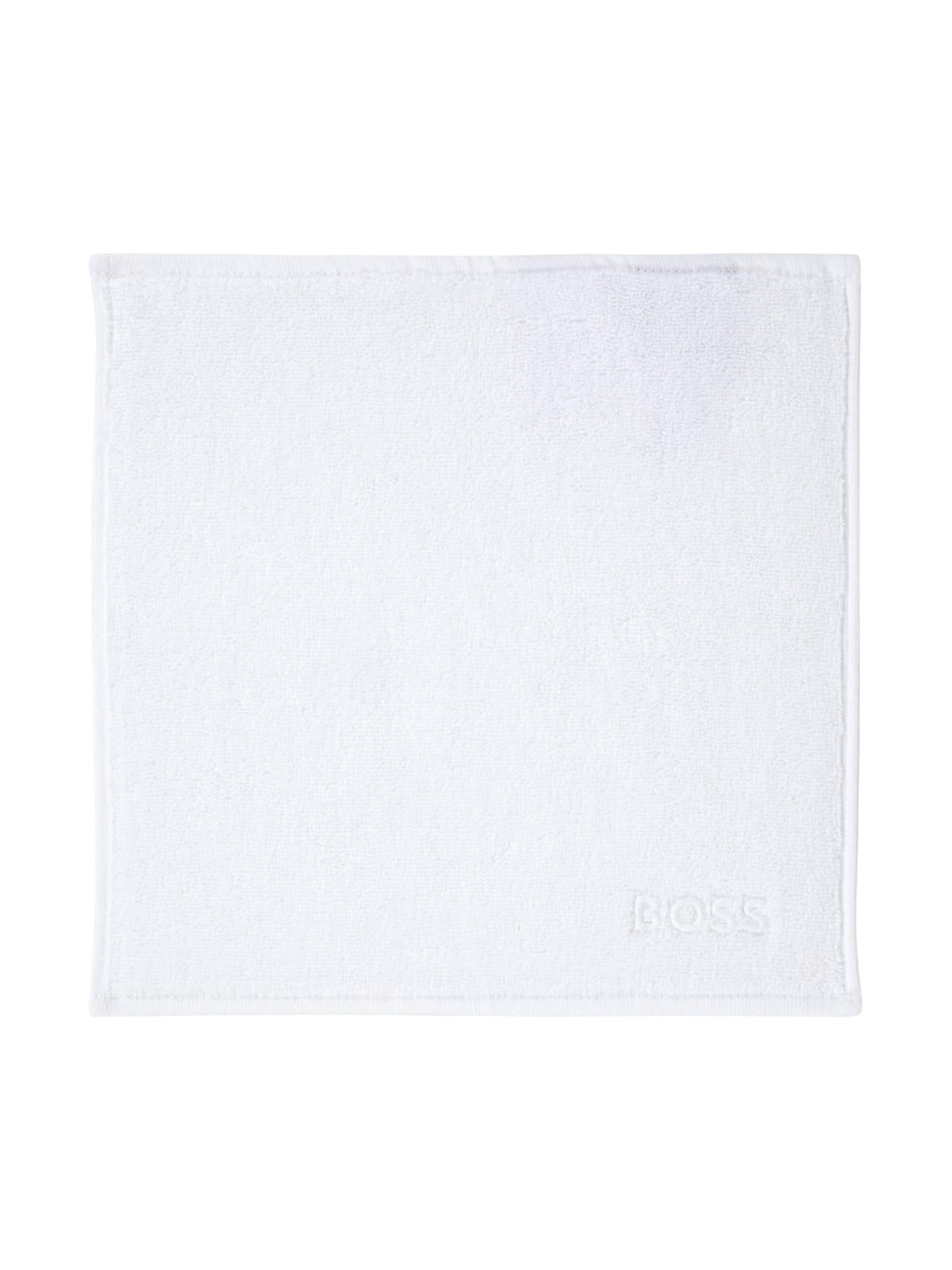 BOSS Home Towel 'EDGE' in White: front