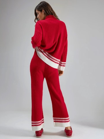 Pantalons de tailleur My fashion en rouge