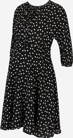 Robe-chemise 'MILLY' Attesa en noir : devant