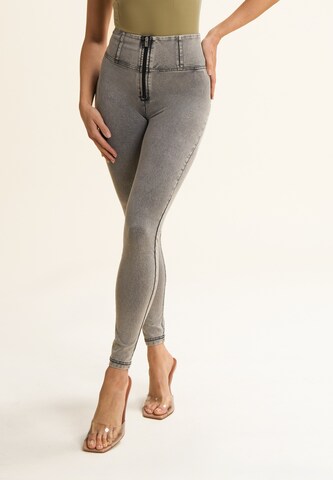 Freddy Skinny Jeggings in Grau: Vorderseite