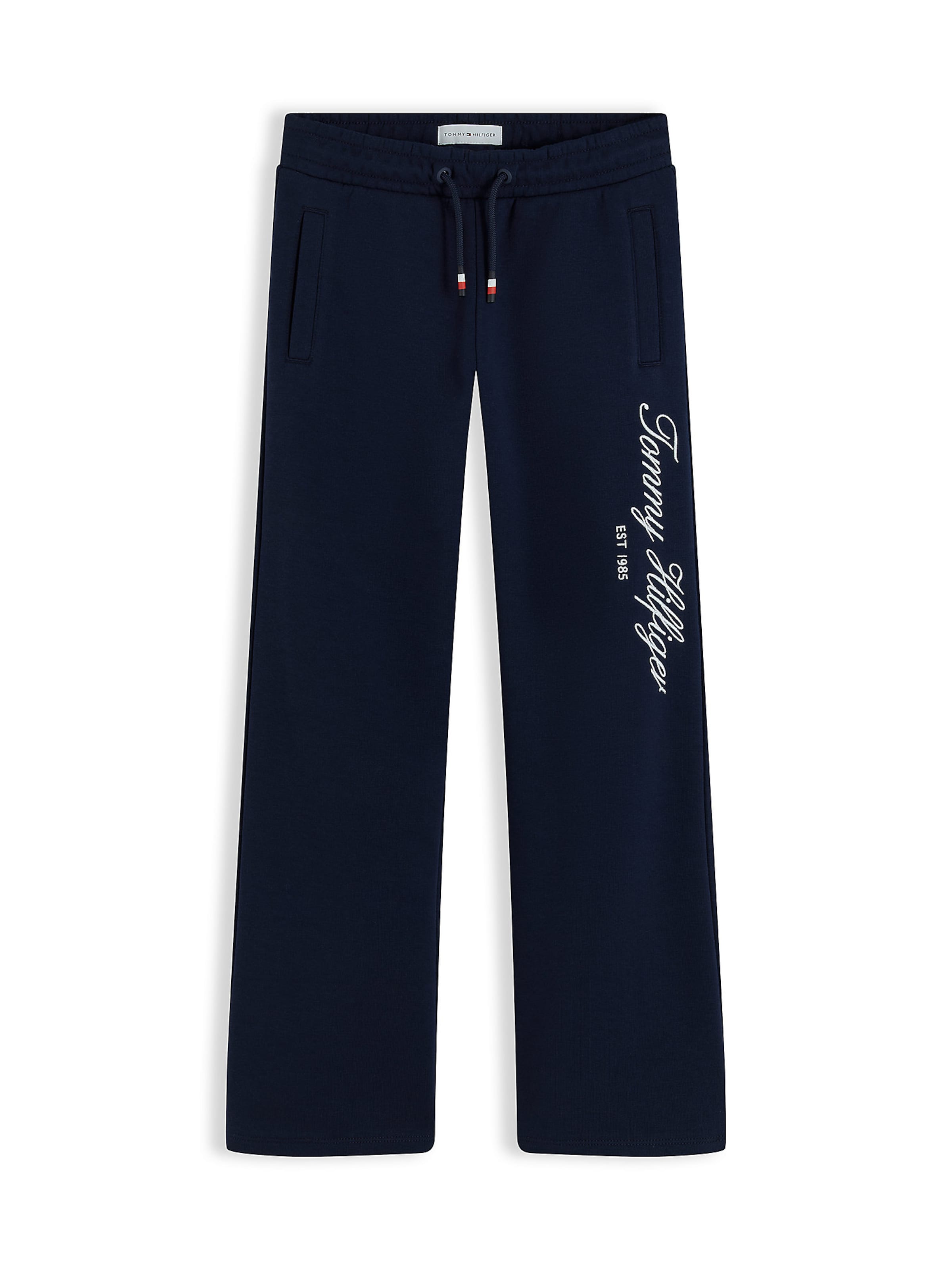 TOMMY HILFIGER Flared Broek in Blauw: voorkant