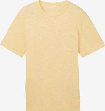 T-Shirt TOM TAILOR en jaune : devant