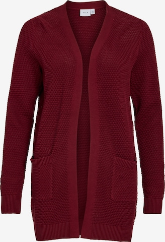 Cardigan 'VIDALO' VILA en rouge : devant