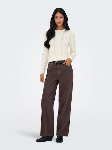 ONLY - Pullover 'ONLRITA' em bege