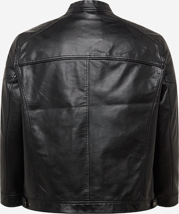 Jack & Jones Plus - Chaqueta de entretiempo 'Rocky' en negro