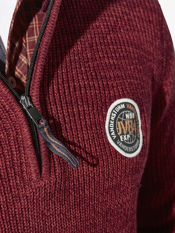 Pull-over 'Ragnarlod' Jan Vanderstorm en rouge