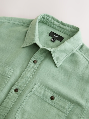 Next Regular fit Button Up Shirt in Green