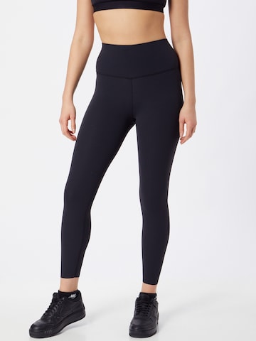 NIKE Skinny Sportsbukse i svart: forside