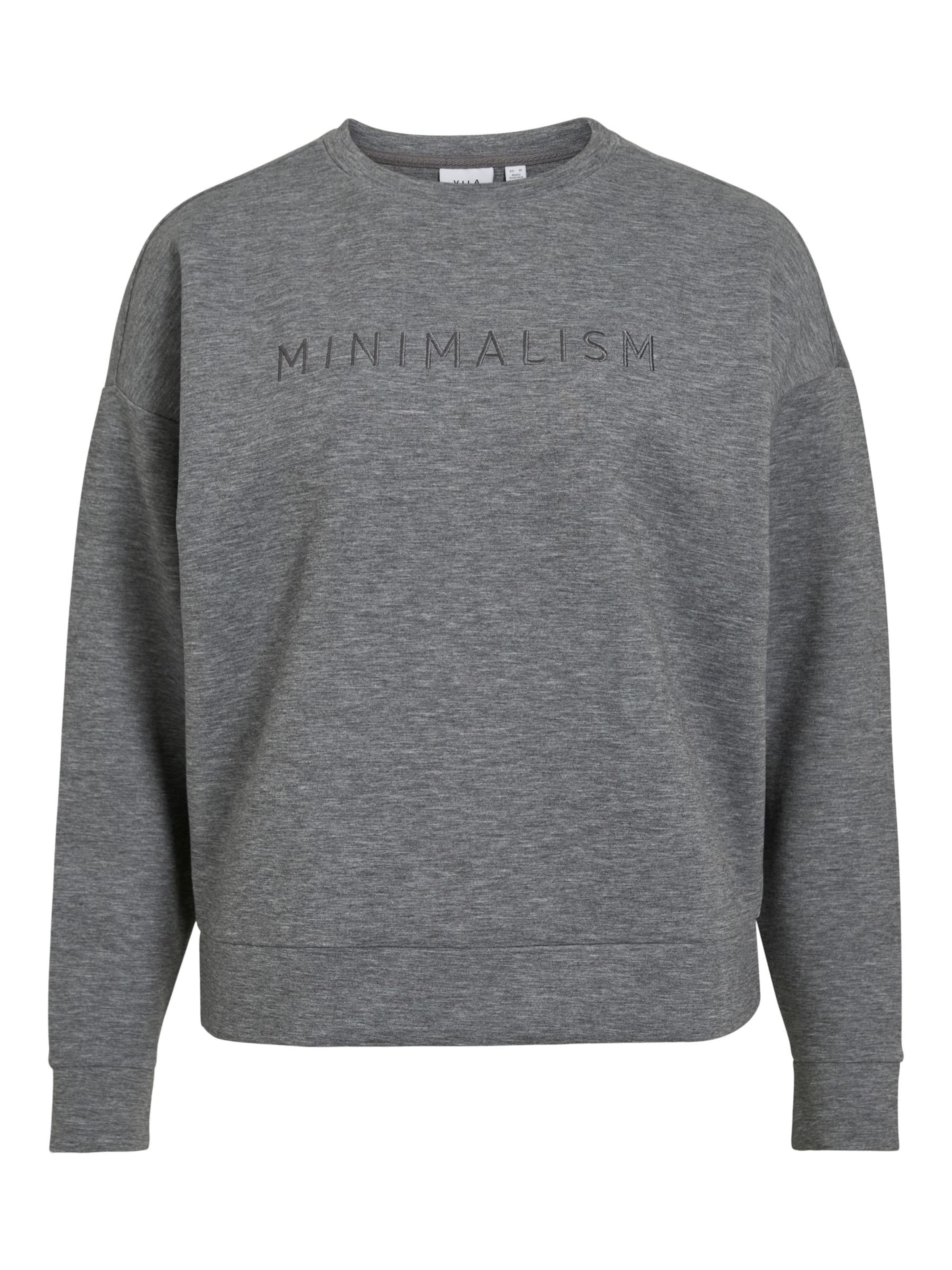 VILA Sweatshirt 'VIReflect' i grå: forside