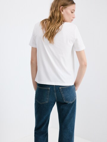 MANGO Majica 'CHALSPI' | bela barva