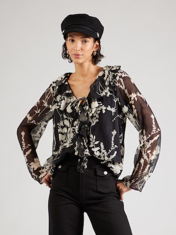 OBJECT Blúzka 'OBJPEARL' - Čierna: predná strana
