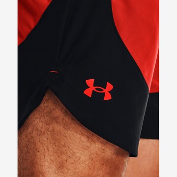 UNDER ARMOUR Regular Sporthose in Rot