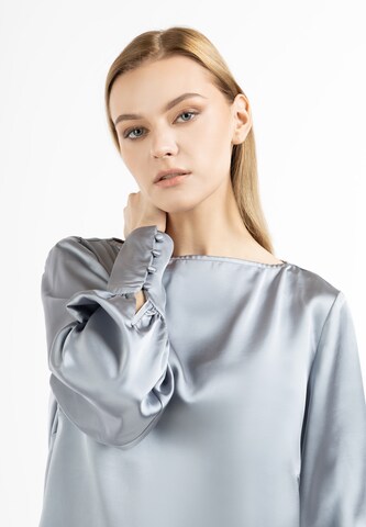 DreiMaster Klassik Bluse in Grau